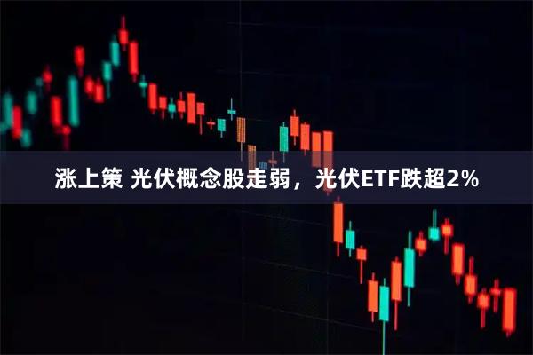 涨上策 光伏概念股走弱，光伏ETF跌超2%