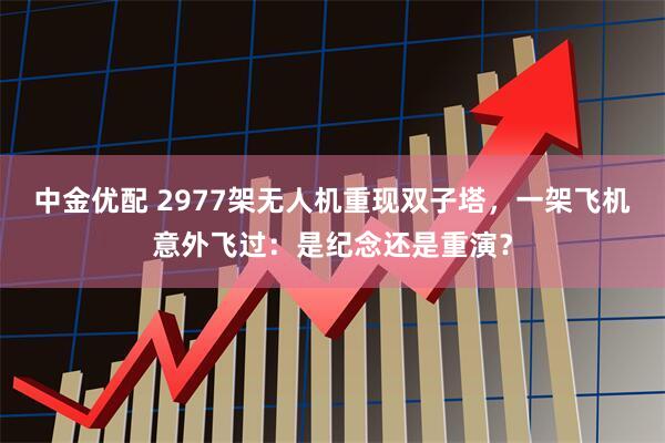 中金优配 2977架无人机重现双子塔，一架飞机意外飞过：是纪念还是重演？